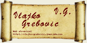 Vlajko Grebović vizit kartica